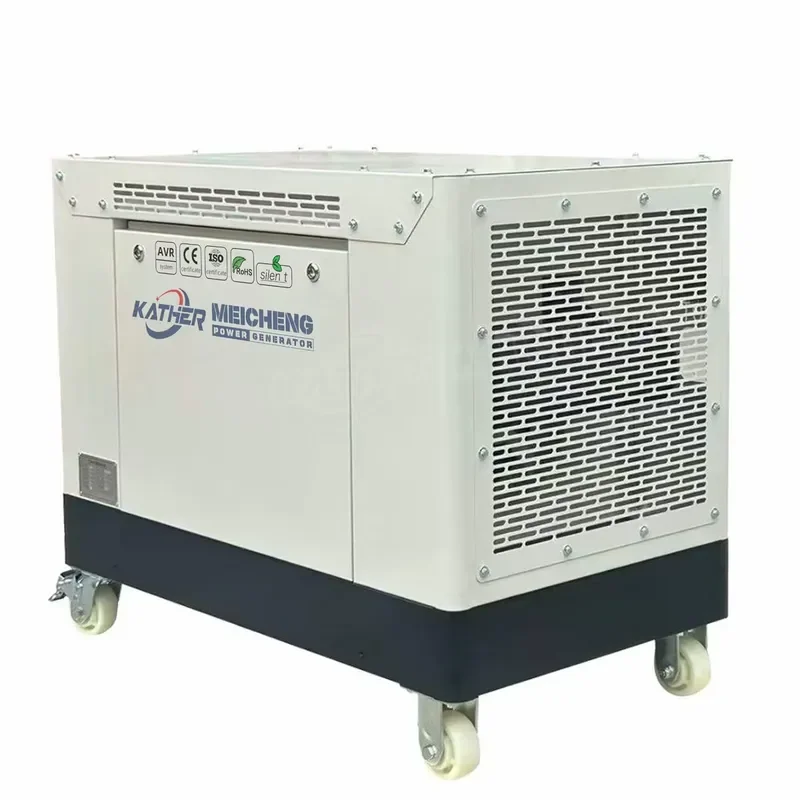 5/8/10/12/15KVA Air Cooled Silent Generators Set 50/60HZ Low Noise LPG LNG Petrol Generador Electrico Group