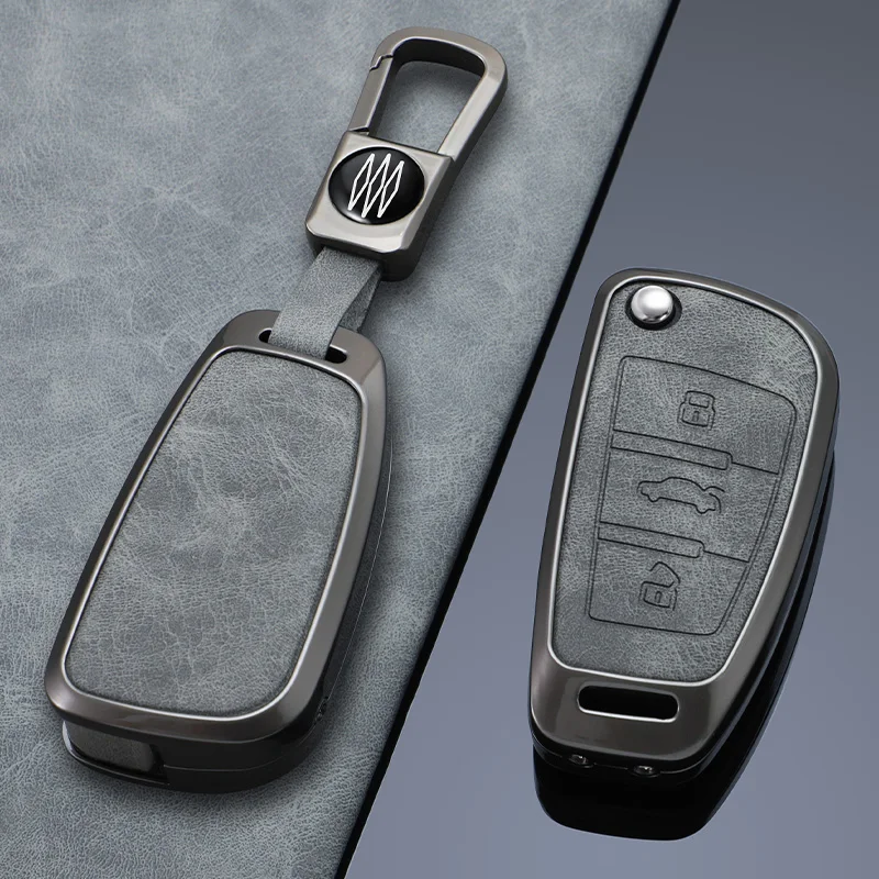 Funda para llave de coche, funda para llave de coche para JAC JS2 S2 S3 S5 S7 T40 T50 Sei 3 A5 R3, funda para llave de coche con tapa de 2/3 botones