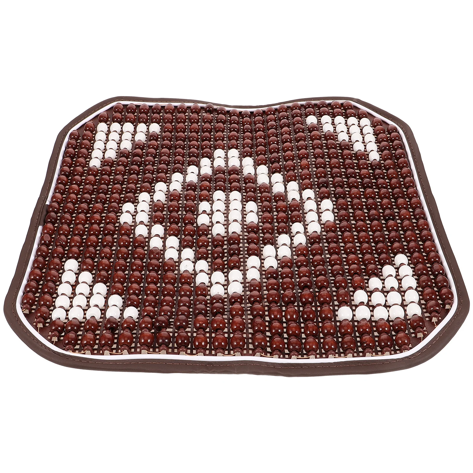 Wooden Bead Summer Car Seat Cover Mixed Color Handmade Breathable Eco-Friendly Universal Car Accessories Wooden Bead Seat Cover