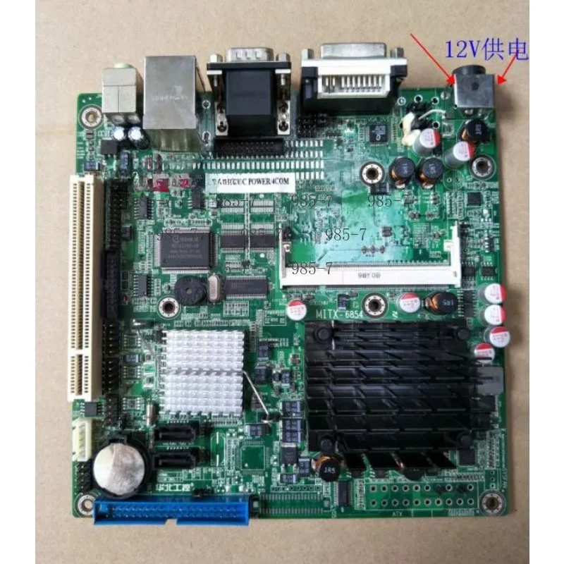 Industrial Mini-ITX Motherboard MITX-6854 12V Low Power Embedded Board