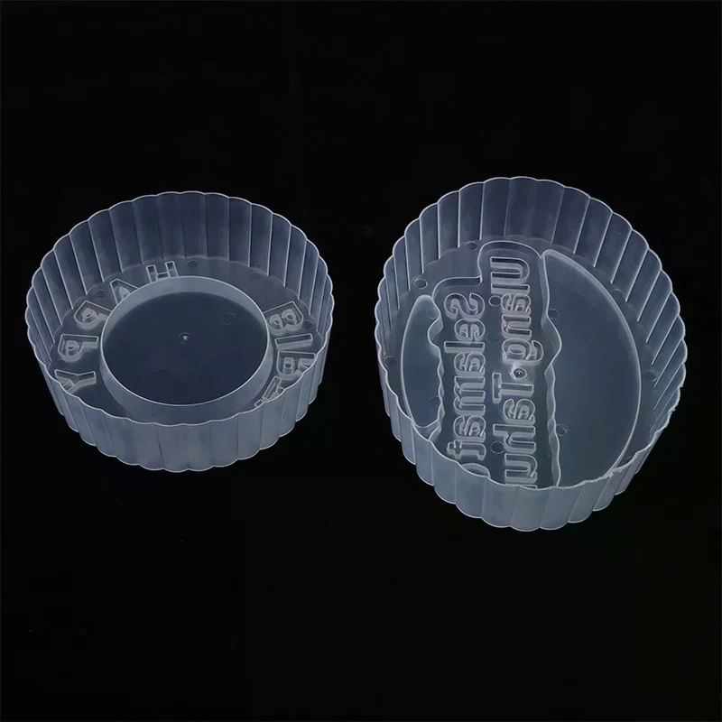Cake Printing PP Mould DIY Happy Birthday Mold Handmade Foam Cake Chocolate Pastry Model Practice Baking Mold