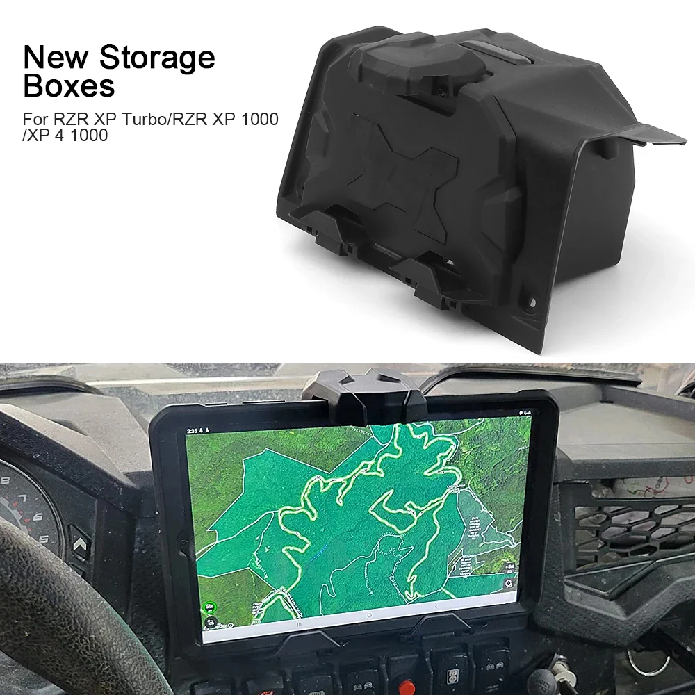 

New Extended Electronic Device Holder GPS Tablet Mount Storage Box UTV Accessories For Polaris RZR XP 4 1000 RZR XP Turbo S