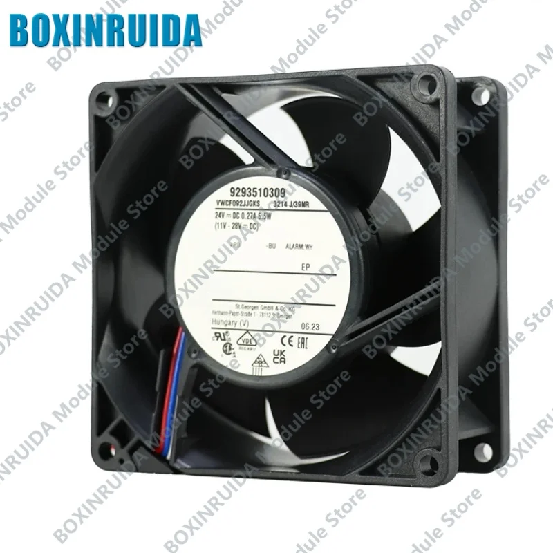 100% brand new original 3214J/39NR 24V 9238 three wire fault alarm compact axial flow fan