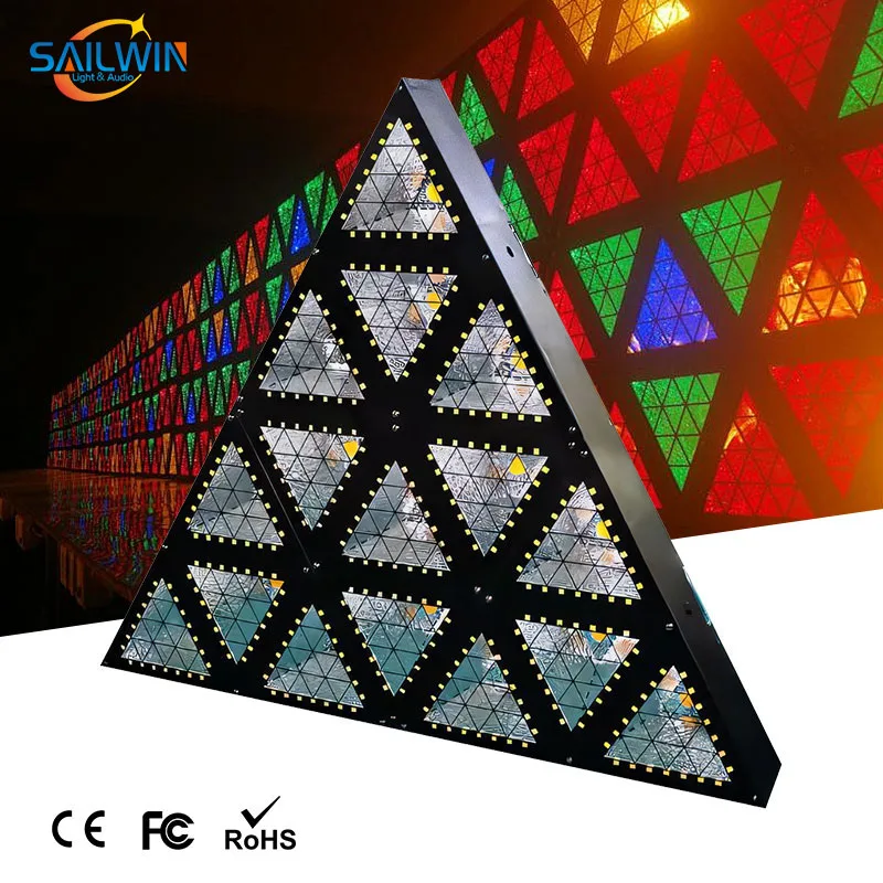 Sailwin Triangle Retro lights RGB matrix wash Wall light stage lighting background Special effect LED Stage Lights use in TV