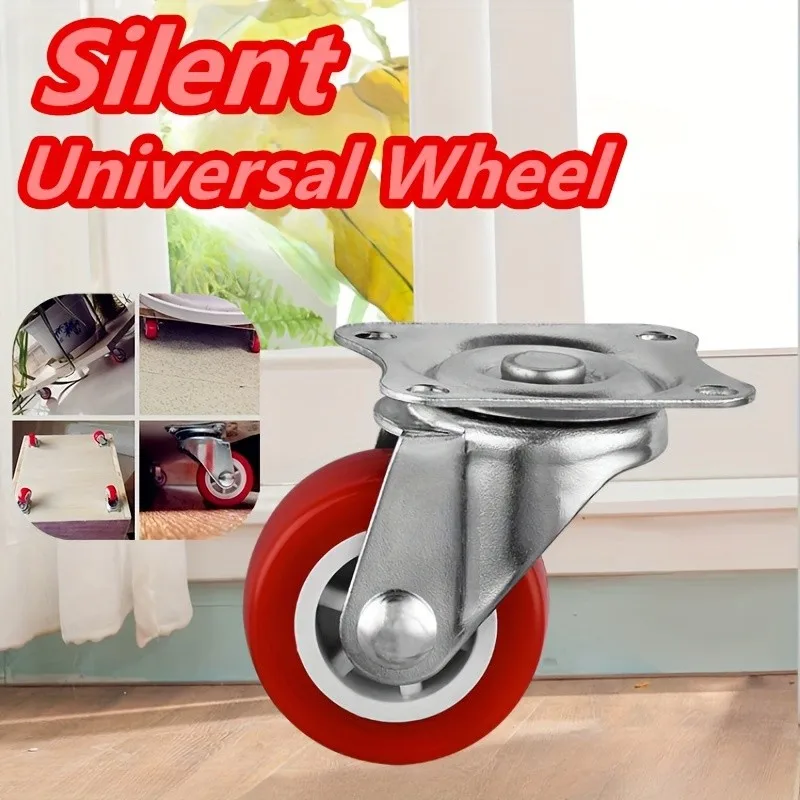 4Pc Silent Swivel Casters - Ultra-Quiet Smooth-Rolling Heavy-Duty Rotating Wheel Set