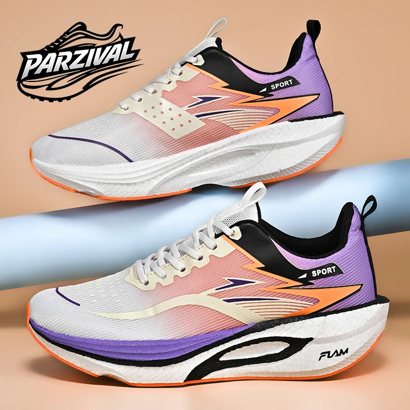 Men Carbon Plate Running Shoes Breathable Women Athletic Tennis Sneakers Cushion Sport Trainers Outdoor Marathon Jogging Shoes