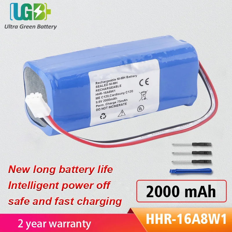 UGB New HHR-16A8W1 Battery For FUKUDA ME C120,Cardisuny C120,HHR-16A8W1 Battery