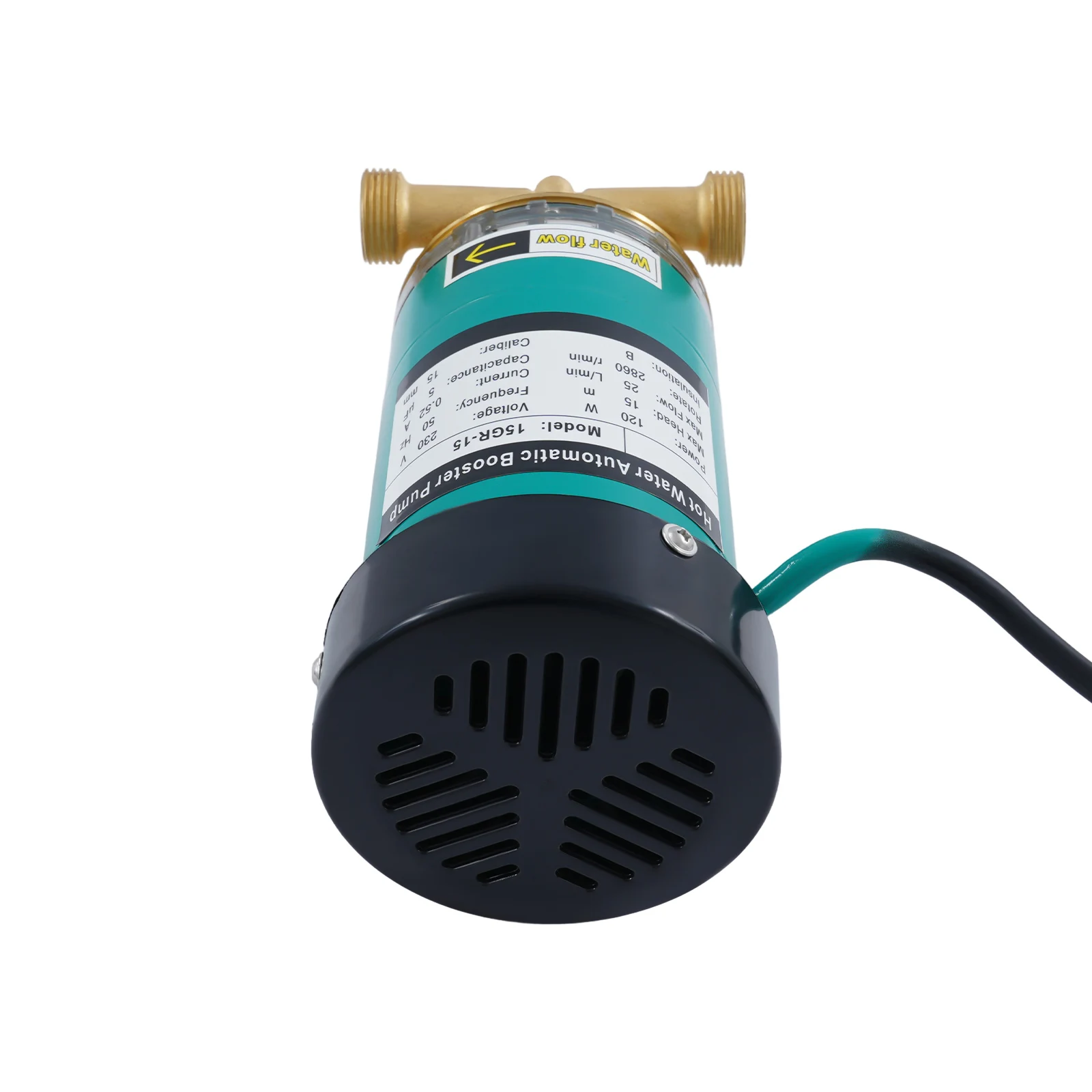 120 W Mini-Wasserpumpe, automatische Druckbeaufschlagung, 6,6 g/min, Druckerhöhungspumpe, elektrische Wassertransferpumpe für Warmwasserbereiter, Duscharmatur – Detail 22