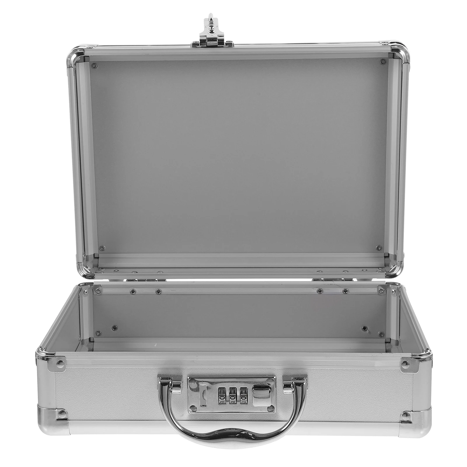 

Portable Aluminum Tool Case Hard Suitcase Password Lock Travel Car Tools Storage Box Organizer Hand Carry Bag Small Tool Case