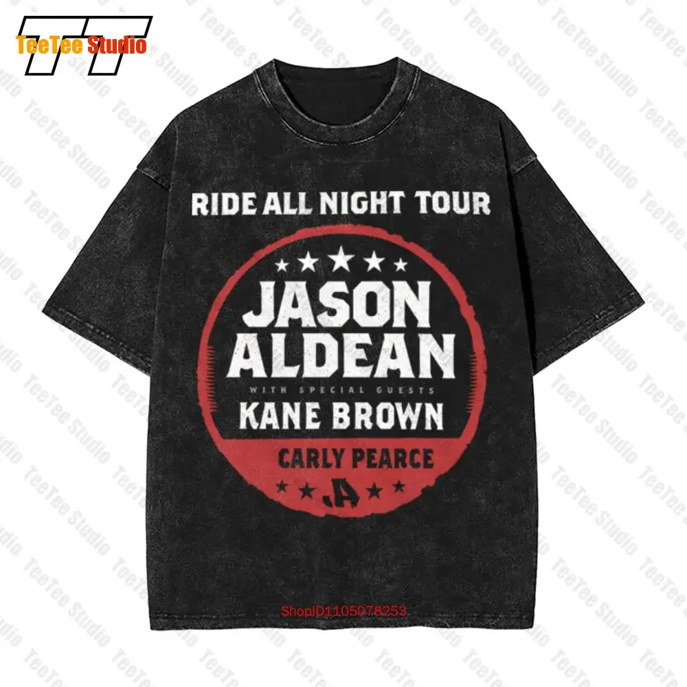 Jason Aldean Ride All Night Tour Dates 2019 Vintage Oversized T-Shirt 0D21