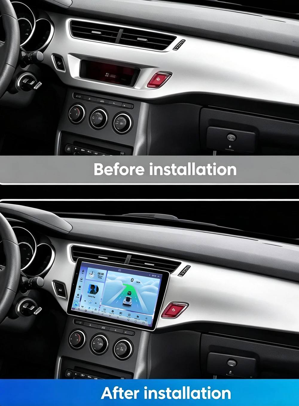 Cortex-A76 Octa-Core Android 16 Car Radio For Citroen C3 DS3 2010-2016 Auto WiFi Player Navigation No 2din High-performance DVD