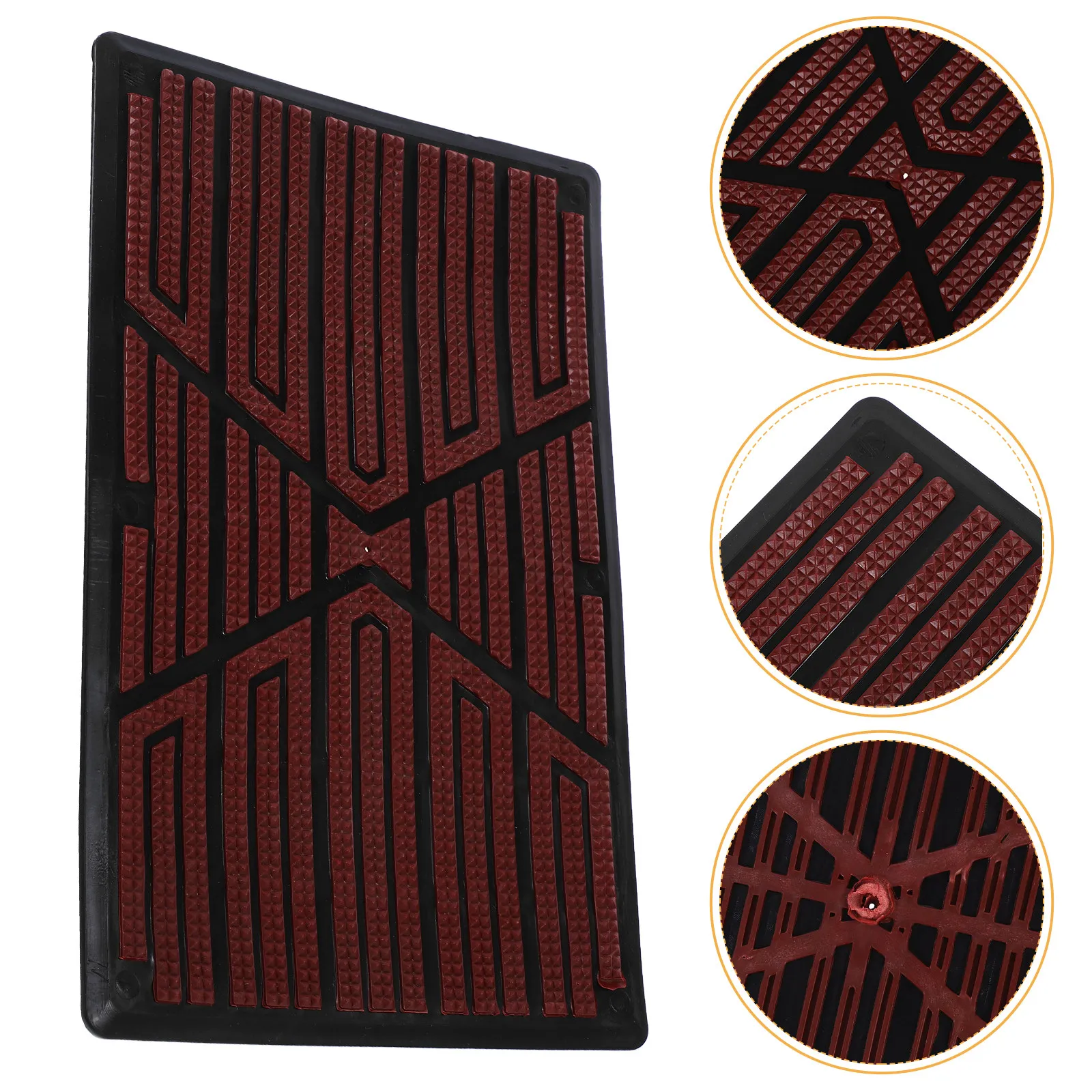 1Set Car Driver Floor Mat Patch Rubber Non-Slip Pedal Repair Pad for Automobile Brake Accelerator Footrest Universal Fit Car