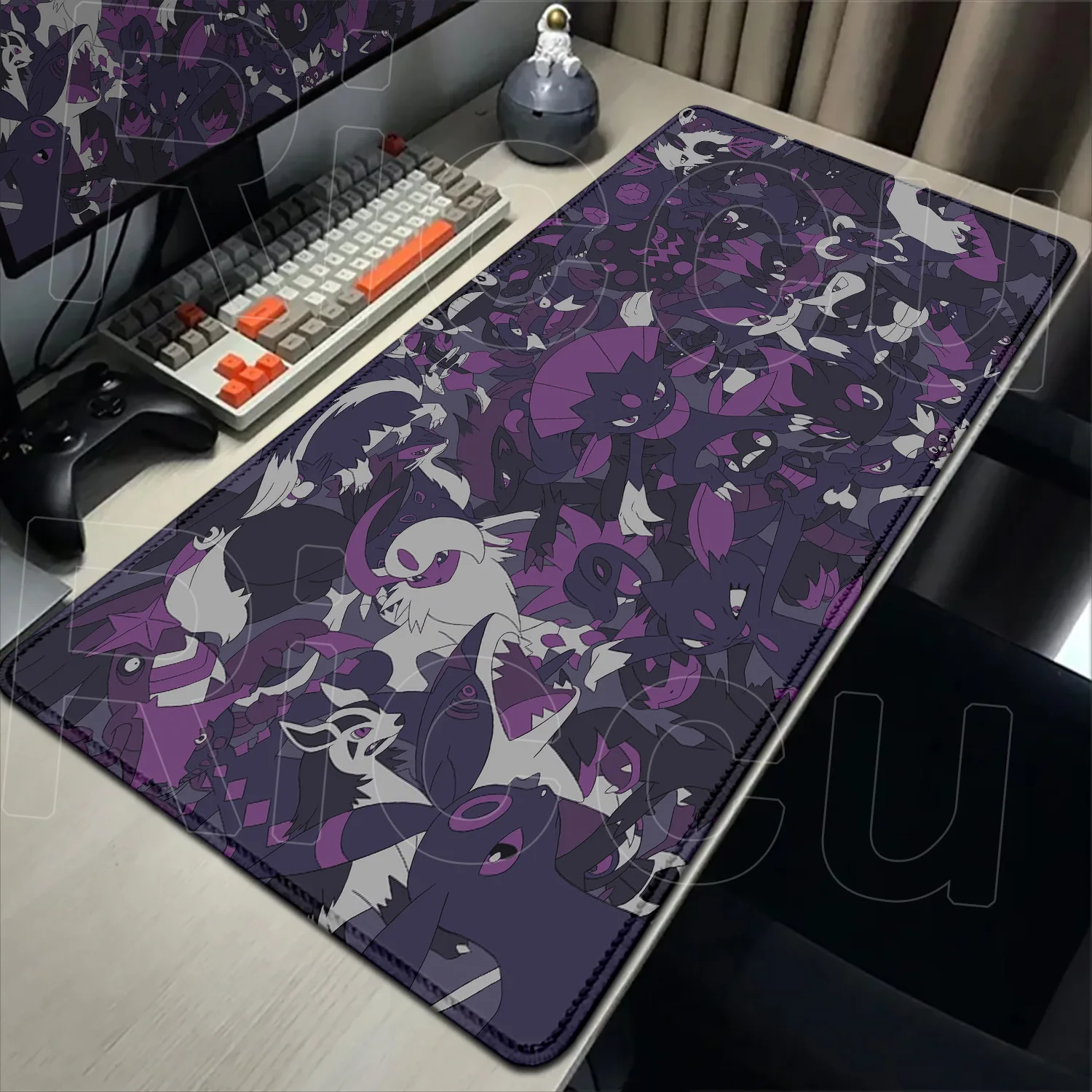 Cute Cool Anime Pokemon Zoroark Mouse Pad Gengar Charizard Pikachu XXL Mousepad Computer Keyboard Pad Manga Accessories Desk Mat