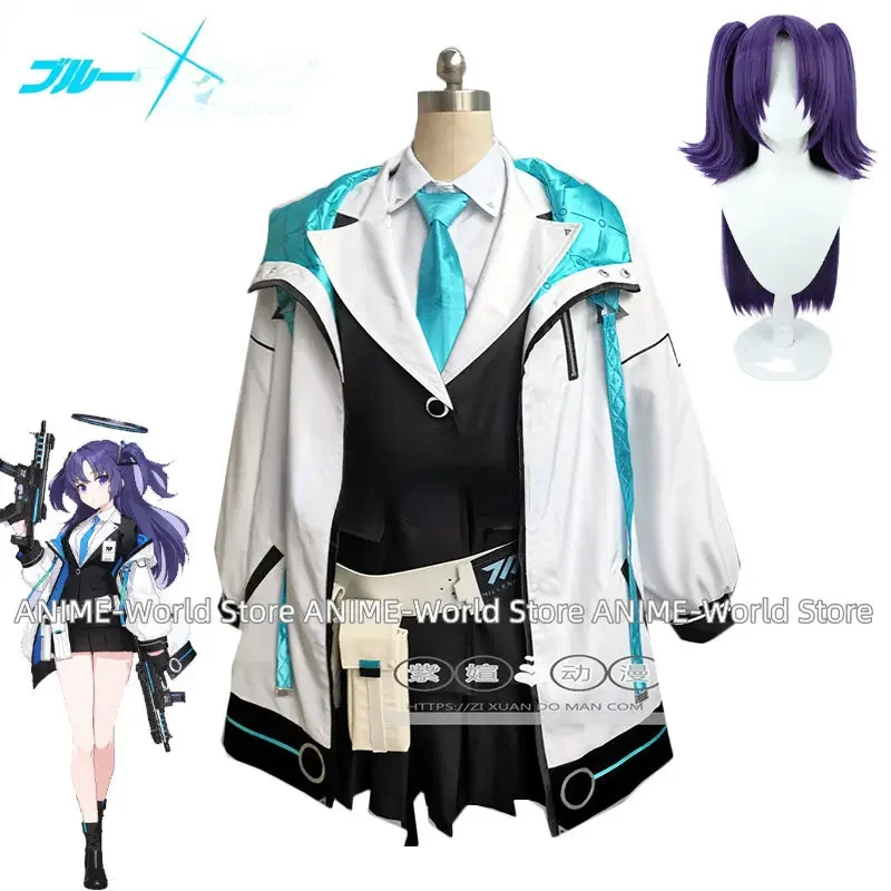 Game Blue Archive Hayase Yuuka Cosplay Women Cute Party Dress Suit Anime Clothing Halloween Carnival Uniforms Custom Made