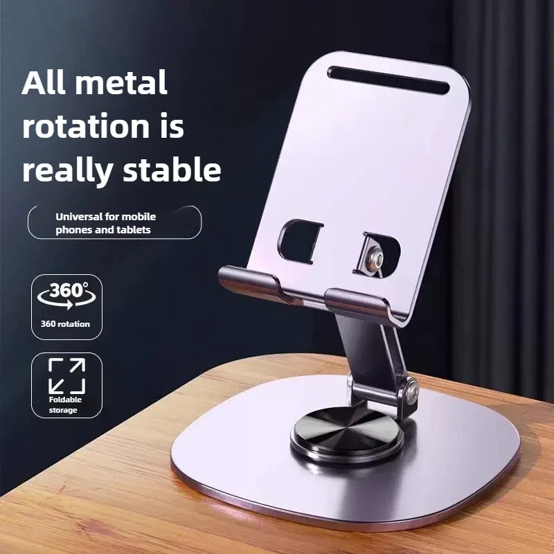 

Aluminum 360 Rotation Mobile Phone Holder Universal Bracket Folding for IPad Samsung IPhone