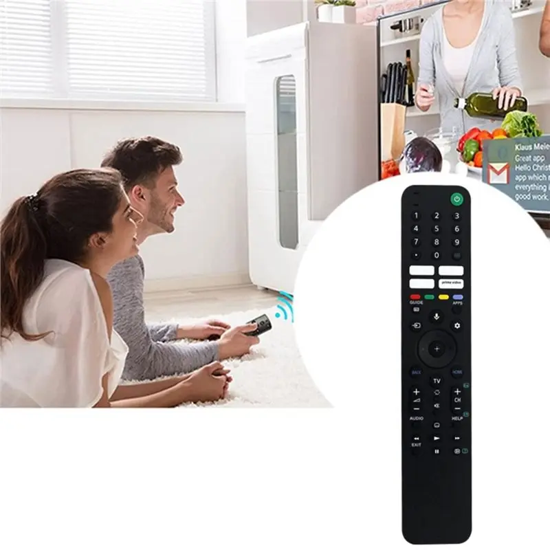 ABKN RMF-TX520P Replace Remote Control for Sony Bravia LCD TV KD-43X80J KD-55X85J XR-65X90J, Durable & Easy Install