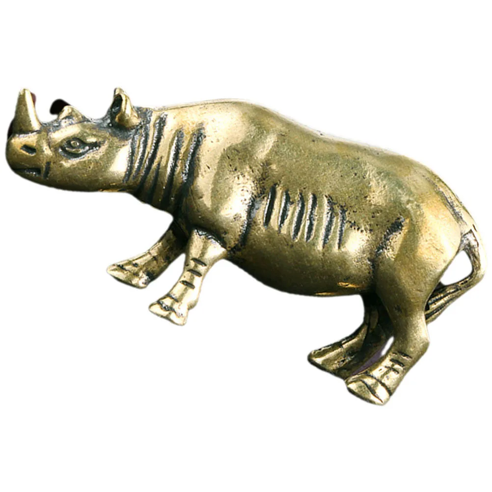 

Brass Rhinoceros Decor Premium Craftsmanship Elegant Home Office Ornament Unique Gift Idea Brass Rhinoceros Statue