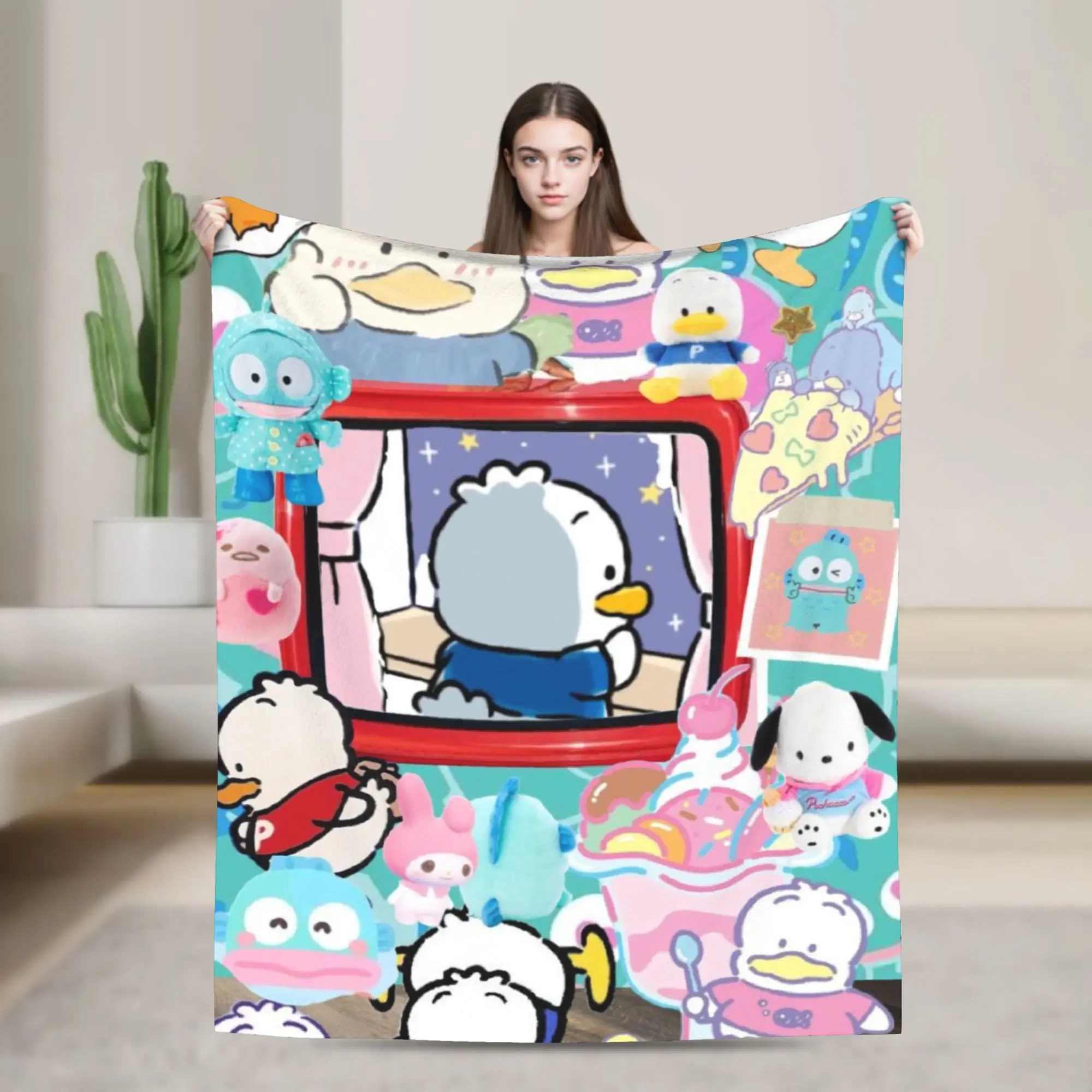 

Pekkle Blanket Multi-size Soft Fuzzy Plush Throw Blankets for Sofa Couch and Bed