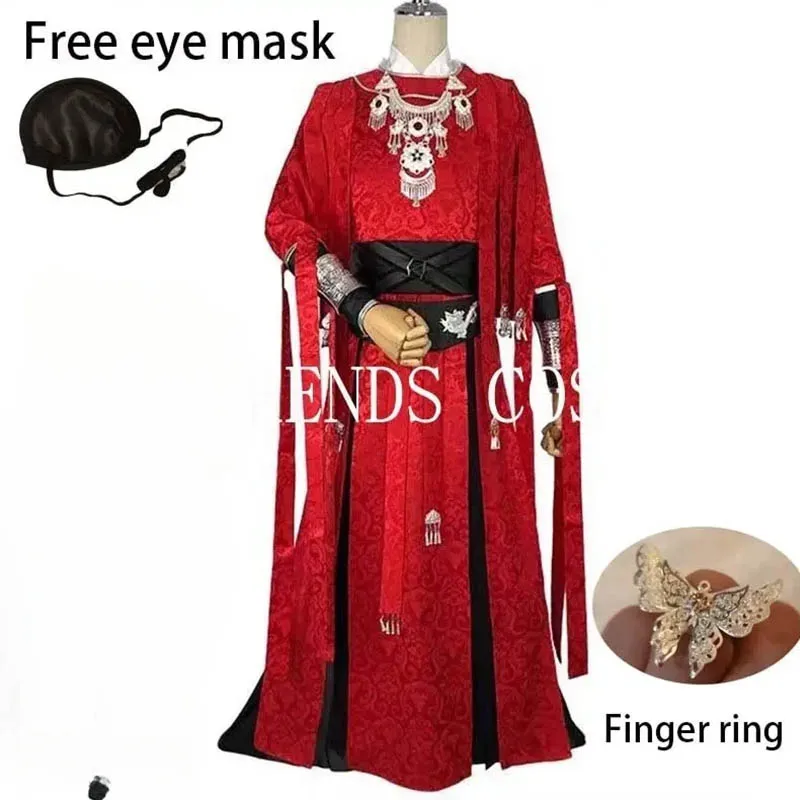 Hua Cheng Cosplay Costume Huacheng Full Set Hua Cheng Outfits for Anime Cosplay Comic Con