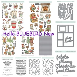 New Christmas Wishes Stamp Metal Cutting Dies and Stamps DIY Santa Postage Die Scrapbooking Stencil Paper Cards Handmade Mold