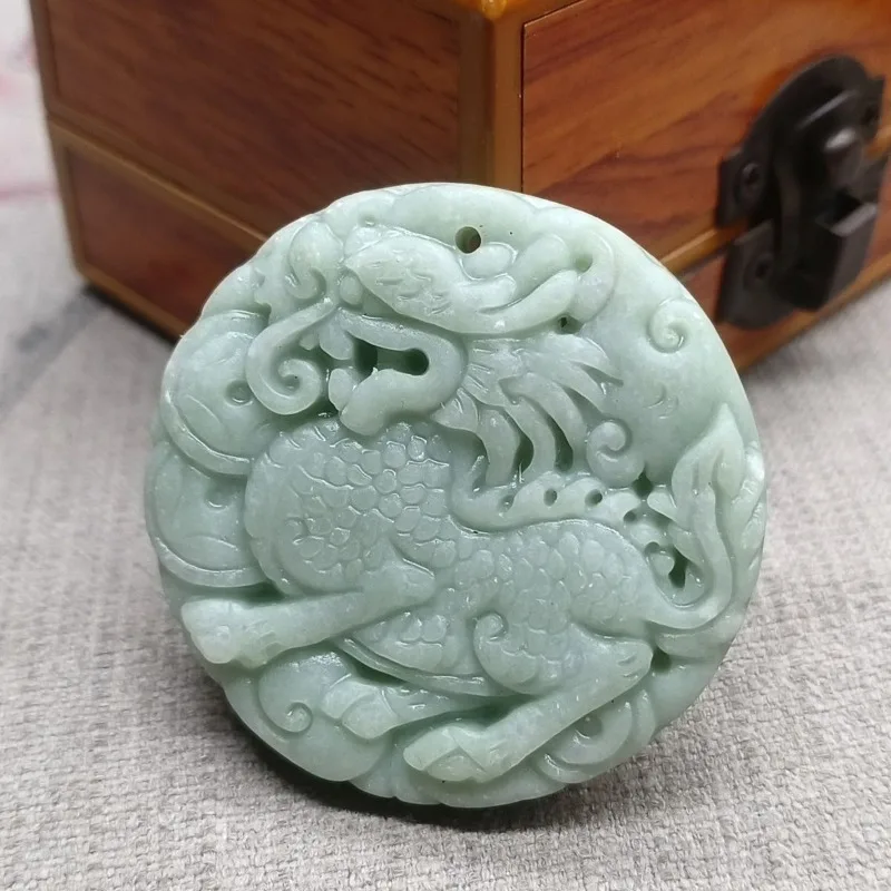 

Натуральный простой кулон-подвеска Guizhou Cuiqilin, мужские и женские модели в этническом стиле