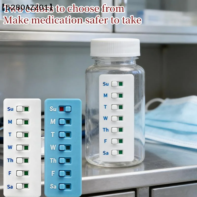 Reusable Medication Tracker & Color-Coded Reminder System Pill Organizer Attach To Vitamin Bottles Medication Schedule Tracker