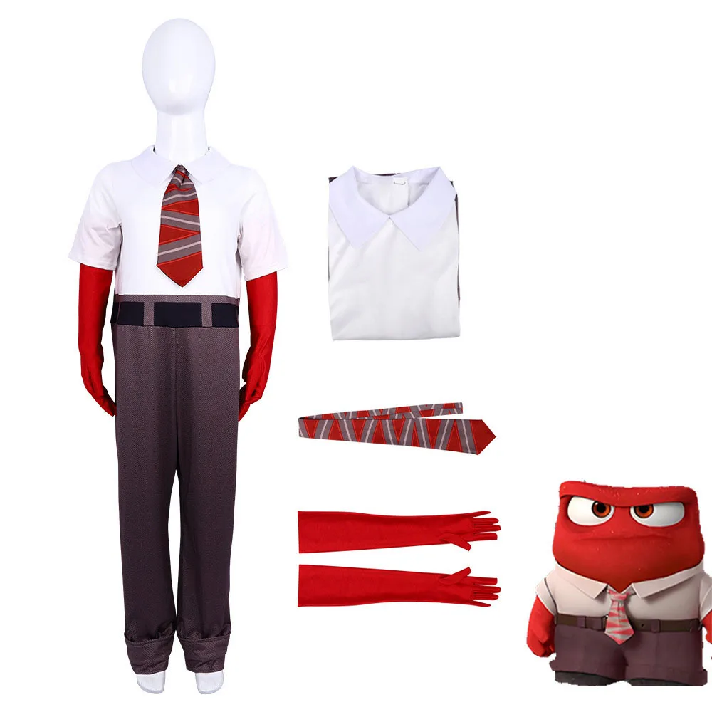 New Inside Out2 Anime Movie Joy Cospaly Costume Joy Anger Fear Cos Stroje dla dorosłych dzieci Halloween Kostium sceniczny