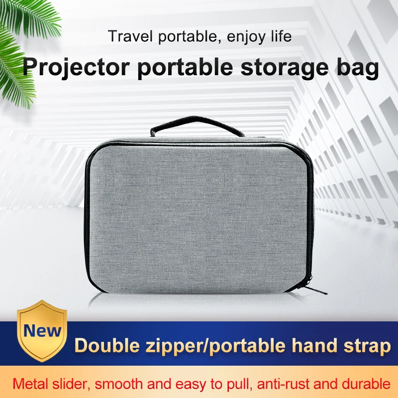LEJIADA Projector Bag Daily Necessities Tools Camera Household Savings Gray Portable Waterproof Storage Projection Accessories