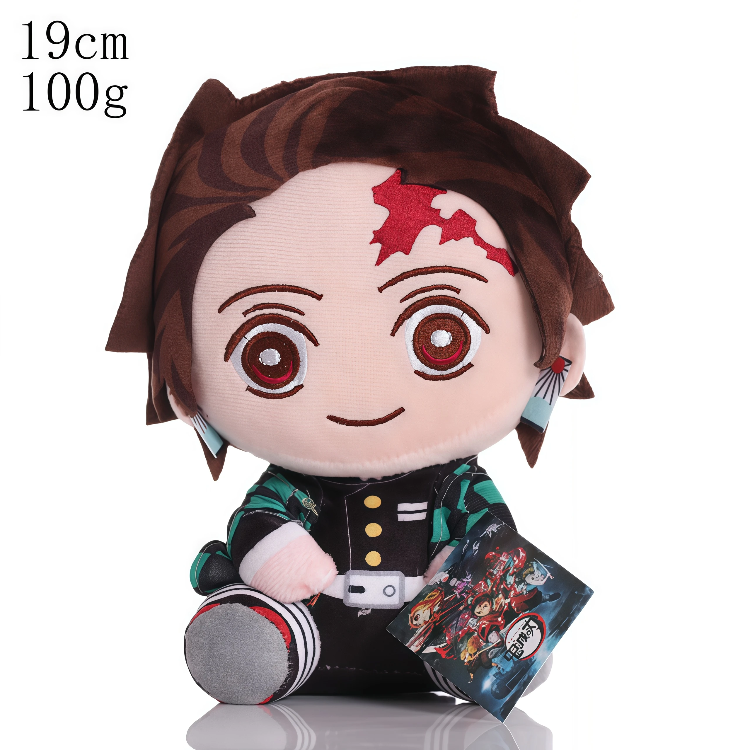 15-25 cm Dämon Slayer Cartoon Plüsch Spielzeug Geist Slayer Schlüsselbund Kamado Tanjirou Kamado Nezuko Kochou Figur Gefüllte Puppe kind Gif