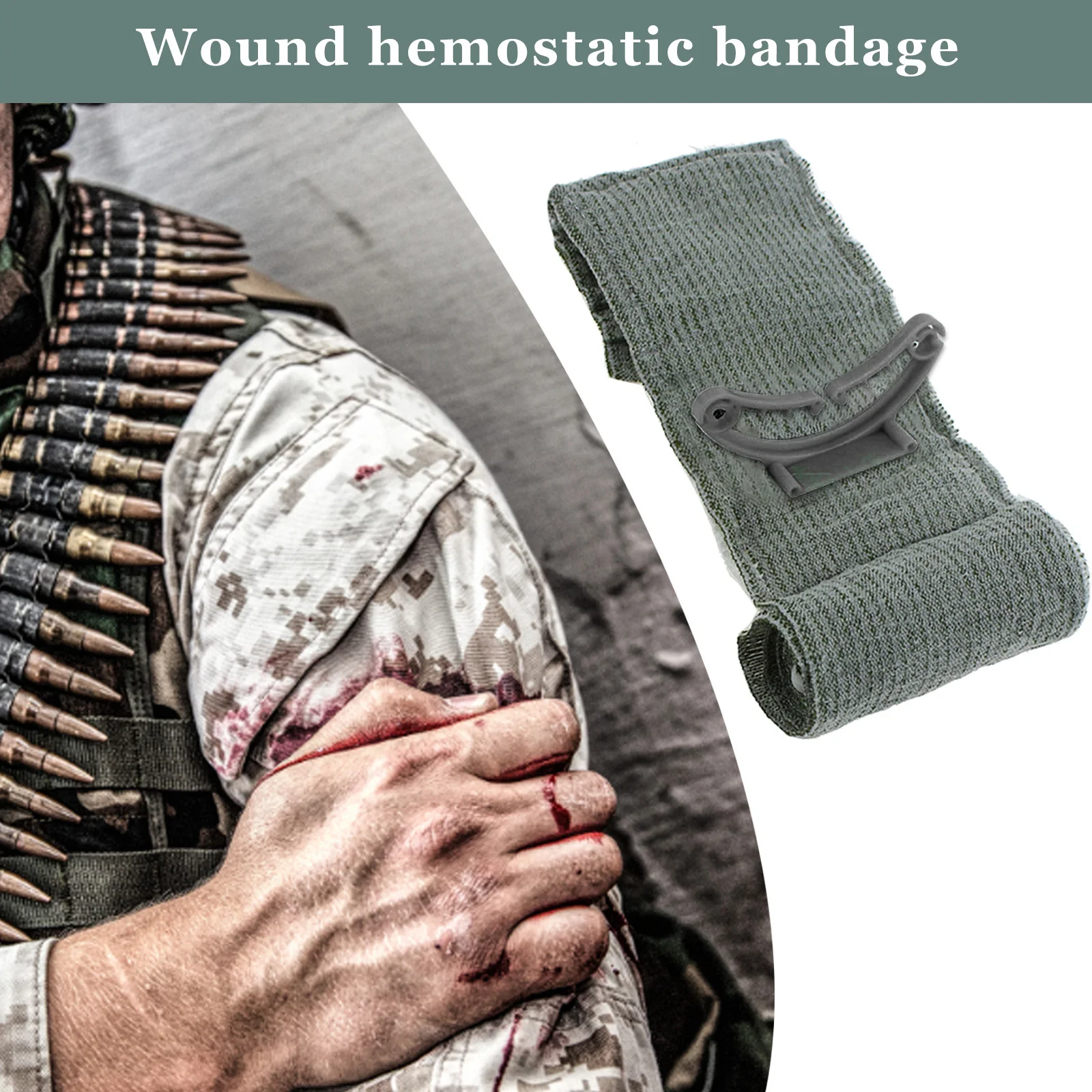 1-10PCS 4Inch 6Inch Medical Israeli Bandage Wound Dressing Emergency Israel Bandage Combat Tactical First Aid IFAK Trauma ﻿