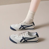 Baskets de sport rétro pour femmes, à lacets, rayées, légères, à semelle souple, décontractées, pour la marche quotidienne, chaussures tendance. 3