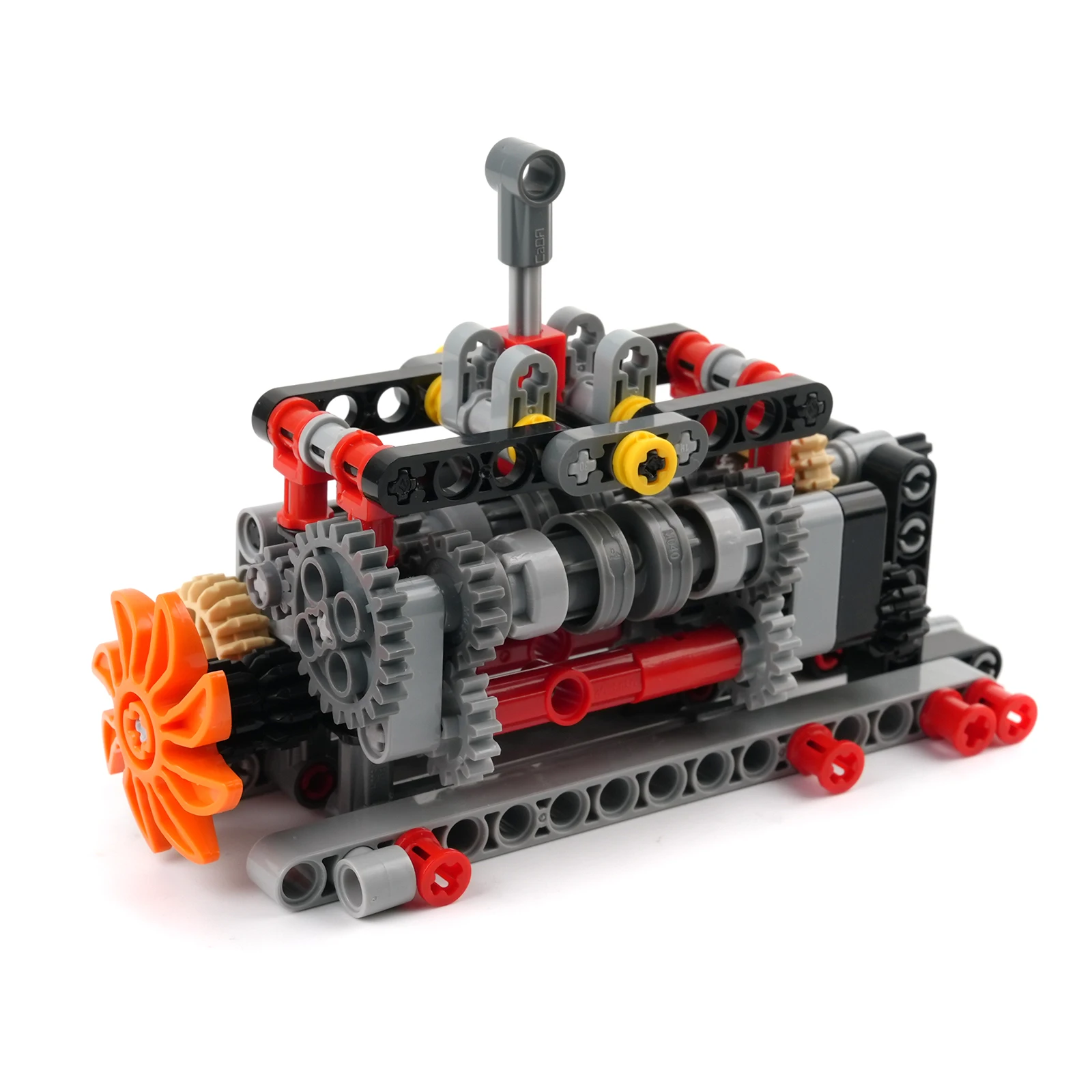 6-Speed Gearbox Model Kit - MOC Technical Building Blocks for DIY