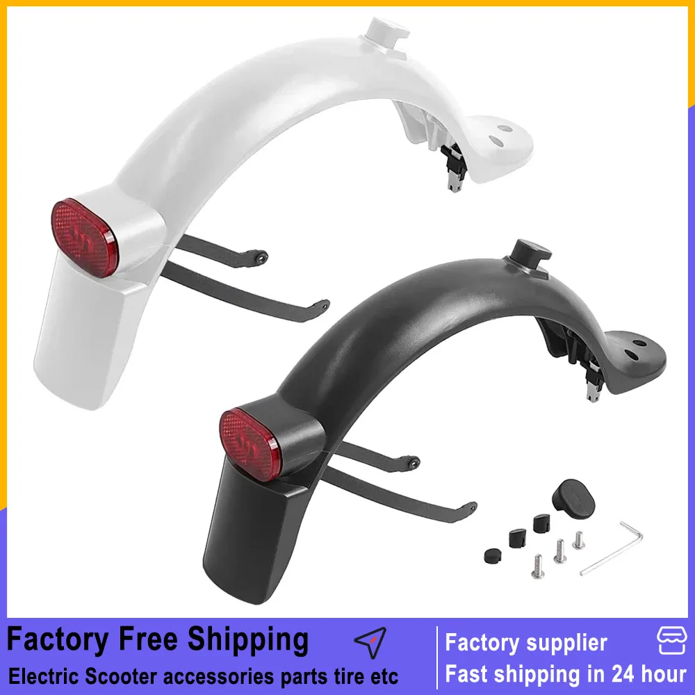 Electric Scooter Rear Wheel Fender Kit for Xiaomi M365 1S Pro Pro2 Kickscooter Mudguard Taillight Bracket Hook Accessories Parts