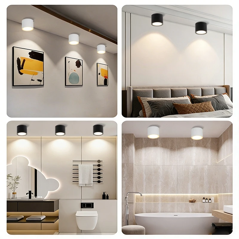 Waterproof Led Downlight GX53 Spot Led Light Replaceable Bulb Ceiling Down Lighting For Bedroom Living Room Home Decor Spotli view 6