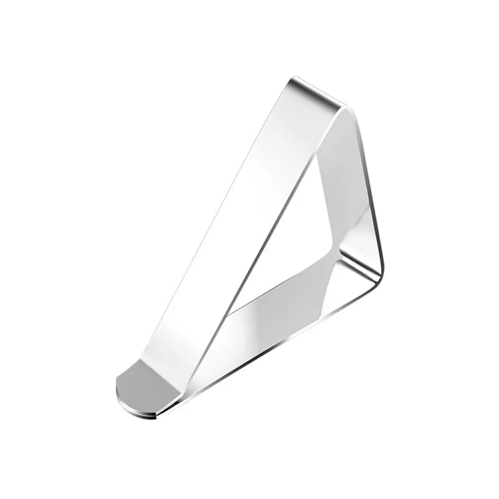 Stainless Steel Tablecloth Fastener Triangle Adjustable Clamp Secure Holder For Outdoor Dining And Event Table Cover