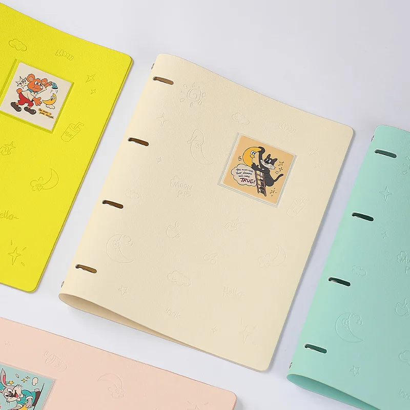 

Обложка для блокнота А4 из мягкой искусственной кожи, перезаполняемая, с 3/4 круглыми кольцами, для бумаги формата А4, персональный планировщик-органайзер