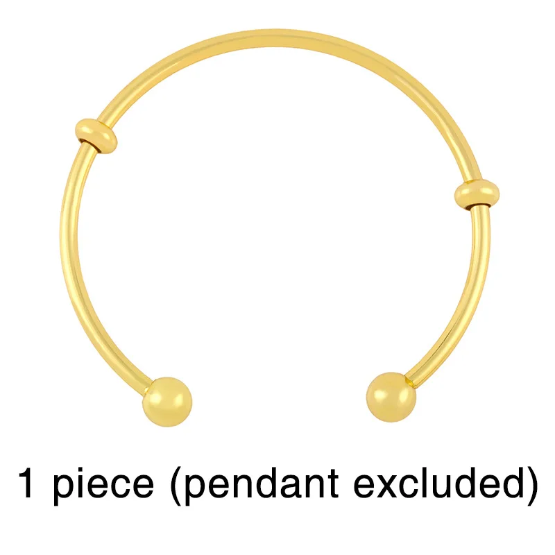 Customized Letter Bracelet Cuff Alphabet Bracelets Gold Plated Cuff Initial Beads Zirconia Open Bangle Girls Birthday's Gifts