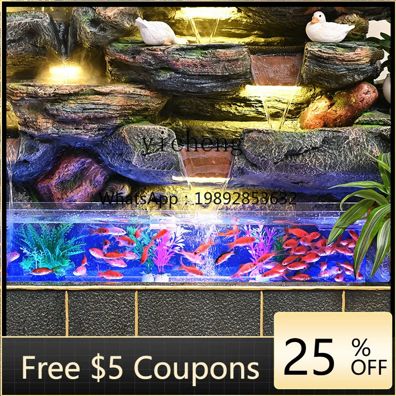 L2-3  large rockery water fountain fish tank decorative floor ornament