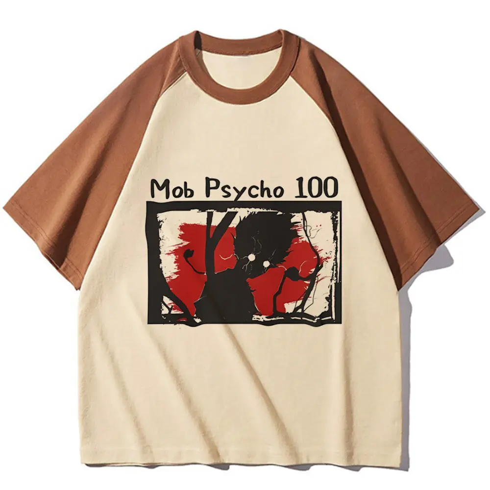 Mob Psycho 100 t-shirt women Gothic Colorful graphic Graphic top tees harajuku Pop Culture Classic korean clothes Trendy Y2k view 3