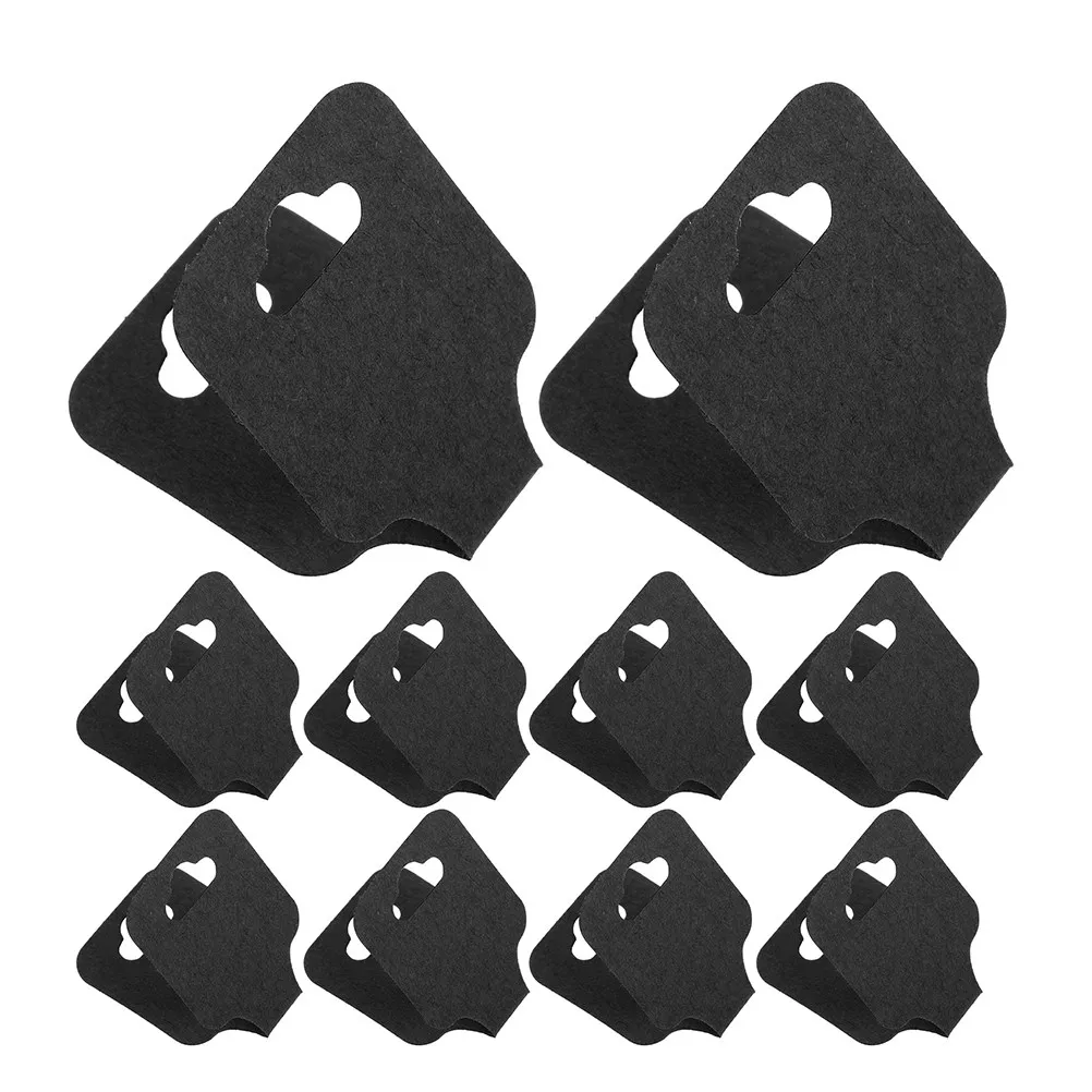 

50Pcs Blank Jewelry Display Cards Foldable Cardboard Necklace Bracelet Ring Keychain Earring Hanging Tags for Selling Packaging