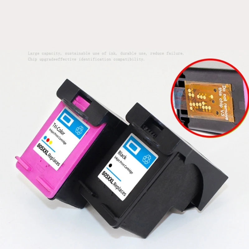 805XL Replacement Color Inkjet Ink Cartridge For HP DeskJet 1210 1212 Printer Long Lasting Prints with XXL Capacity