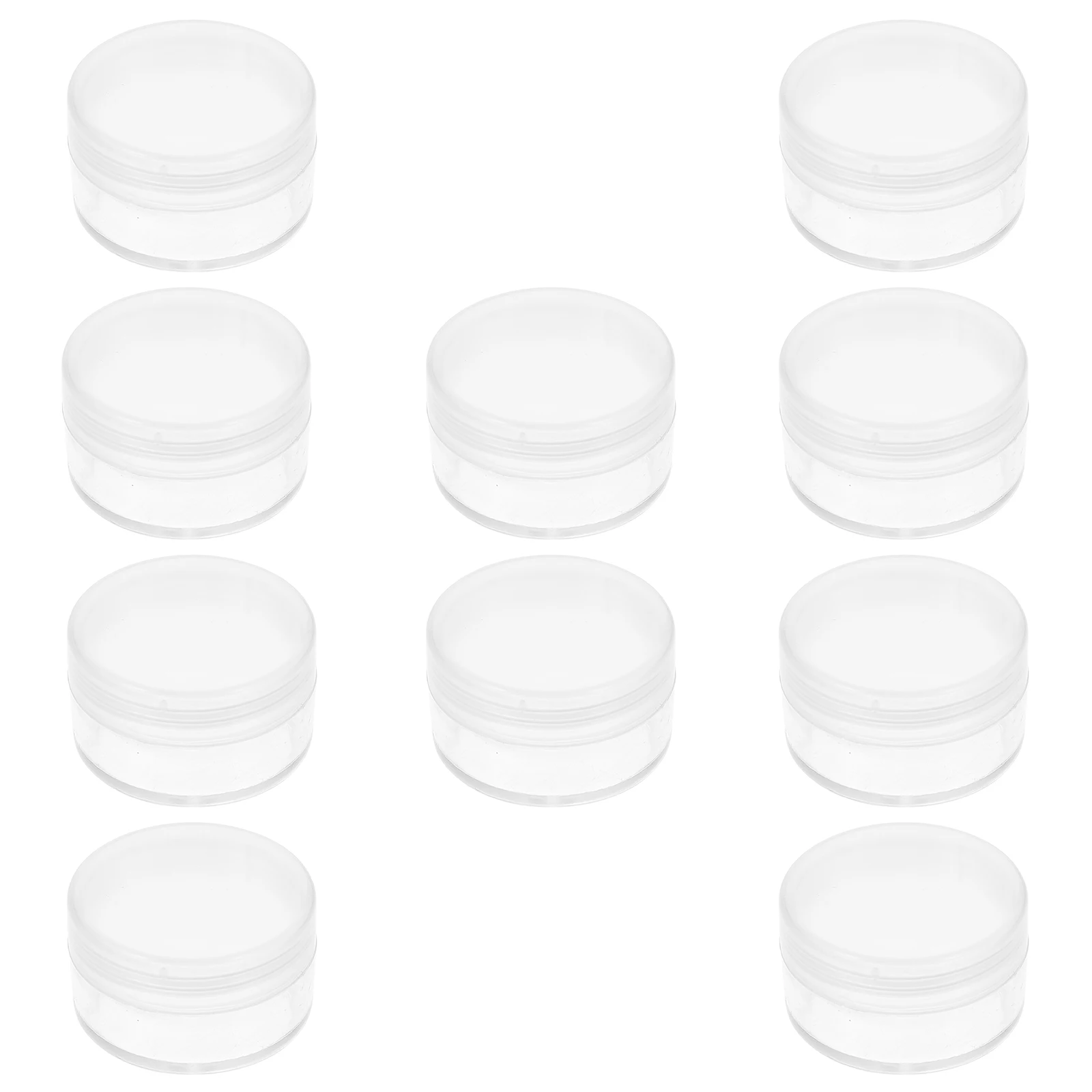 10pcs Watch Repair Tool Box Mini Transparent Plastic Sealing Lid Durable Portable For Home Studio Store Watch Shop Parts