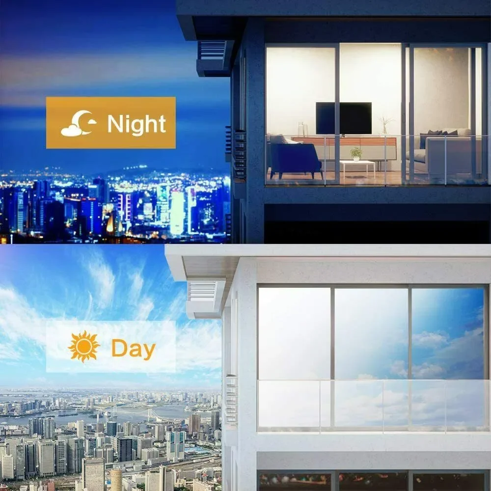 

Heat Insulation Mirror Film Insulate Mirror One Way Mirror PET Privacy Reflective UV Solar Way 60cm X 200cm Set
