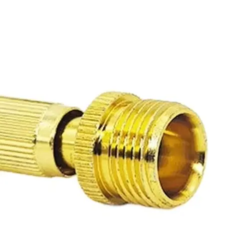 10pcs Gold Aluminum 4 Part External Thread Spray Nozzle For Garden Irrigation Car Washing Hose Connector Watering Tool