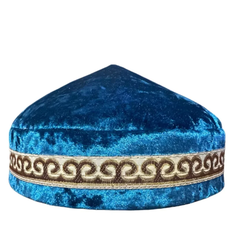 

Kazakh Style Hat Fashion Embroidered Hat Handmade Cross Embroider Cap Dance Performance Flower Hats Spring Autumn
