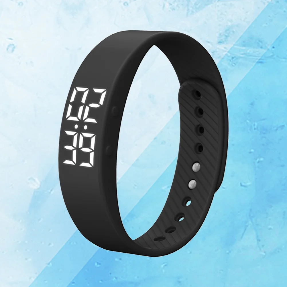 Fitness Tracker Watch Black Super Light Week Long 3D Acceleration Sensor All Day Activity Monitor Calories