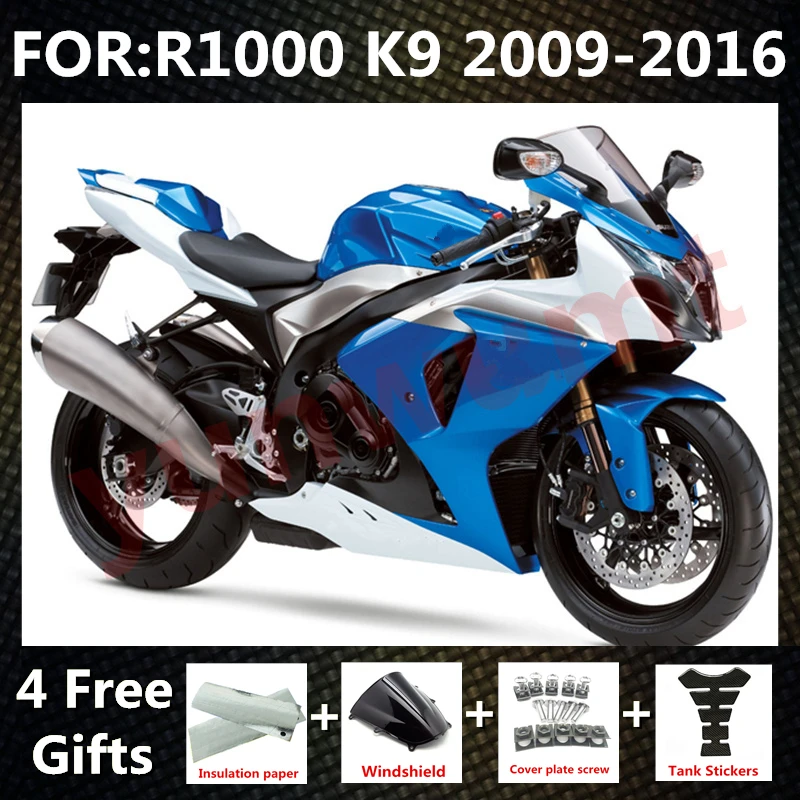 for GSXR1000 2009 - 2016 GSX-R1000 GSX1000R K9 2010 2011 fairing fit Motorcycle Injection Mold ABS Plastics Full Fairings Kit