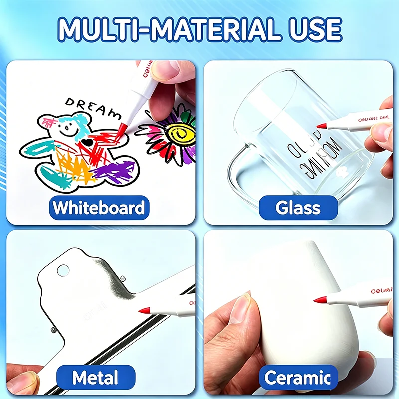 500ml Whiteboard Marker Refill Ink – Black/Red/Blue, Smooth Surface Writing, Easy Erase, Low-Odor for Office School Home view 5