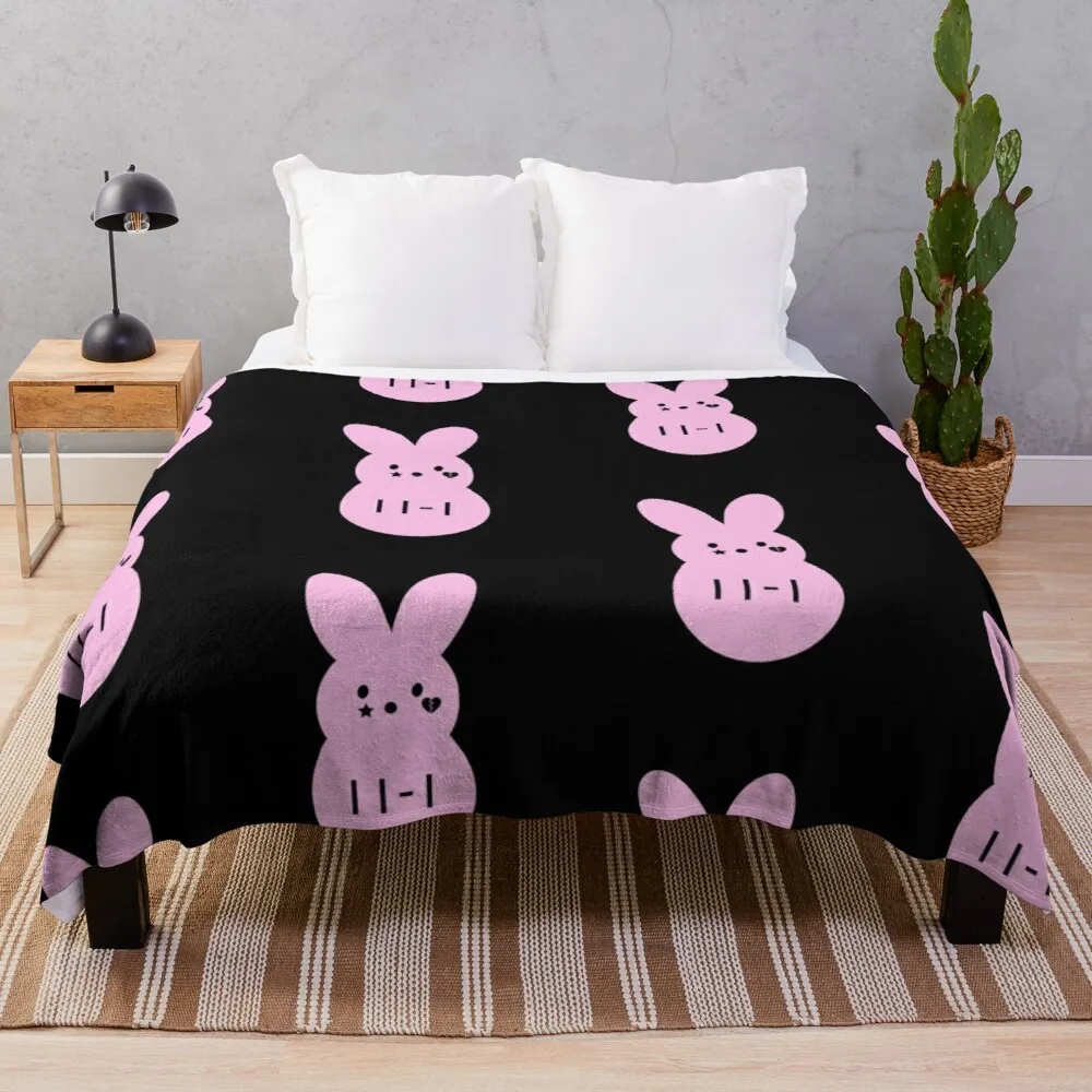 Lil Peep Inspired Peeps Plush Bunny Throw Blanket