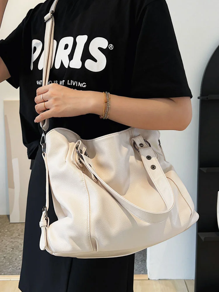 Fashion Hobo Handbag Large Capacity Shoulder Bags Female Tote Bag Ladies Soft Leather Handbags Messenger Bags Women Shopper Bag